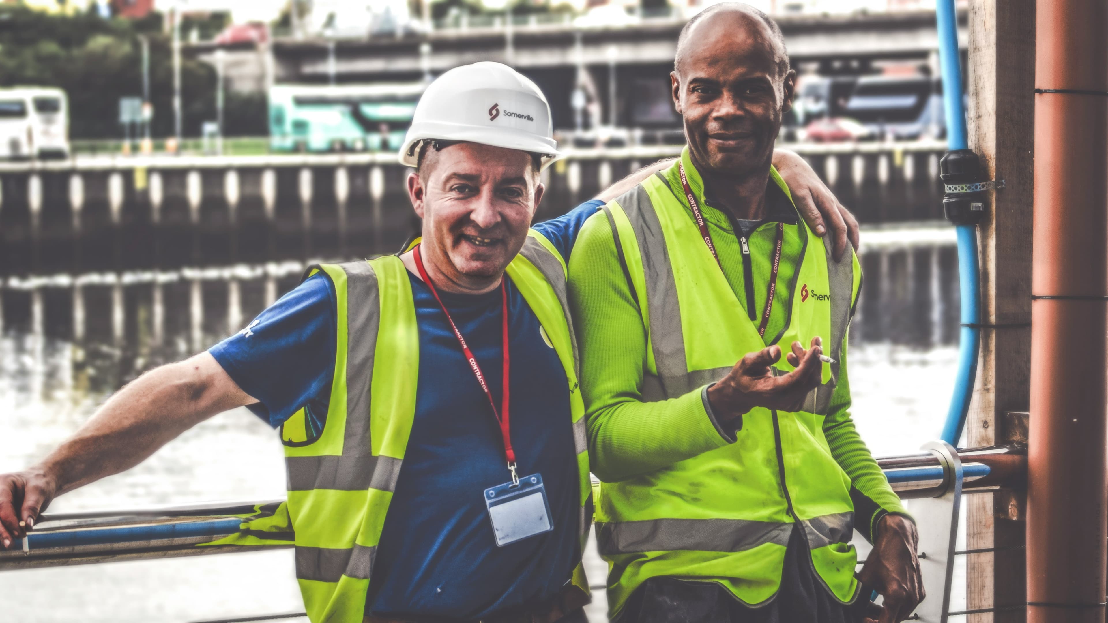 Confident professional in a safe workplace